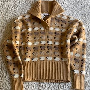 Zara size small jacquard knit sweater